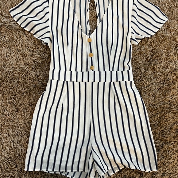 Crystal Sky Pants - Striped Women’s Romper
